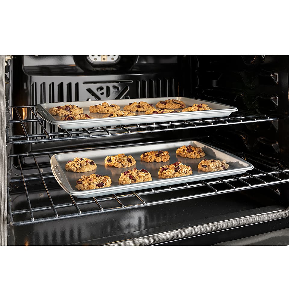 Alt View 18. GE - 27" Built-In Electric Convection Double Wall Oven with No Preheat Air Fry - Black.