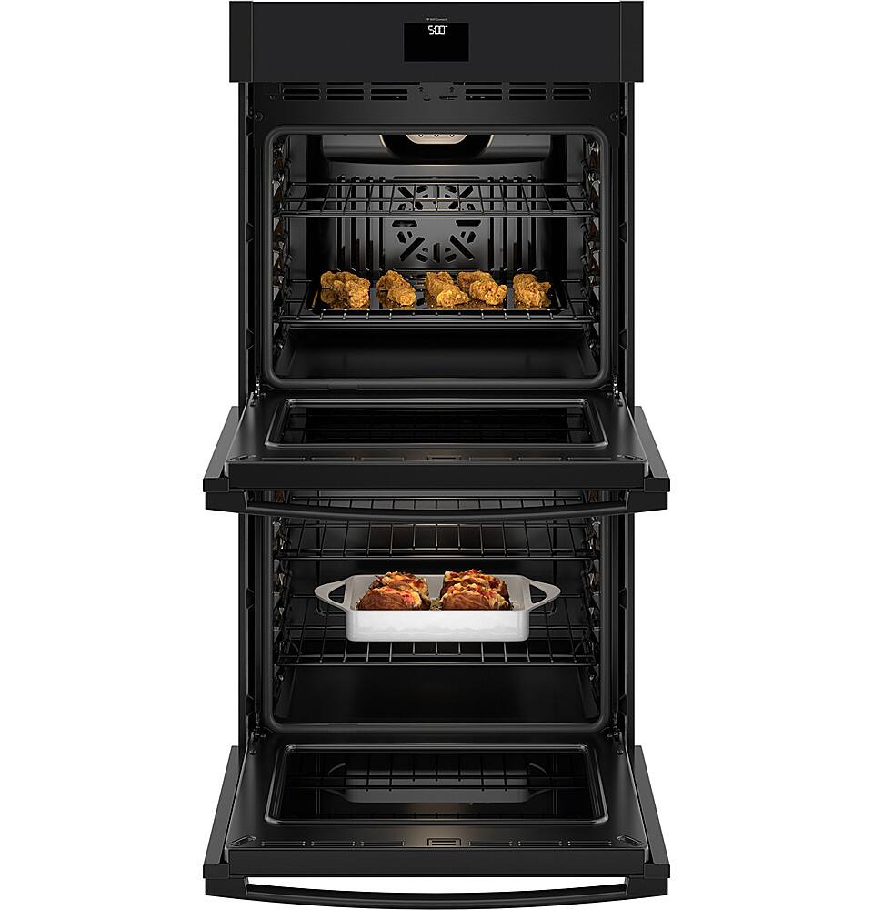 Alt View 12. GE - 27" Built-In Electric Convection Double Wall Oven with No Preheat Air Fry - Black.