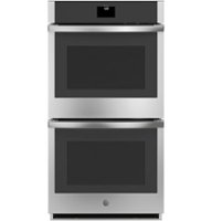 GE - 27" Built-In Electric Convection Double Wall Oven with No Preheat Air Fry - Stainless Steel - Front_Zoom