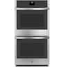 GE - 27" Built-In Electric Convection Double Wall Oven with No Preheat Air Fry - Stainless Steel
