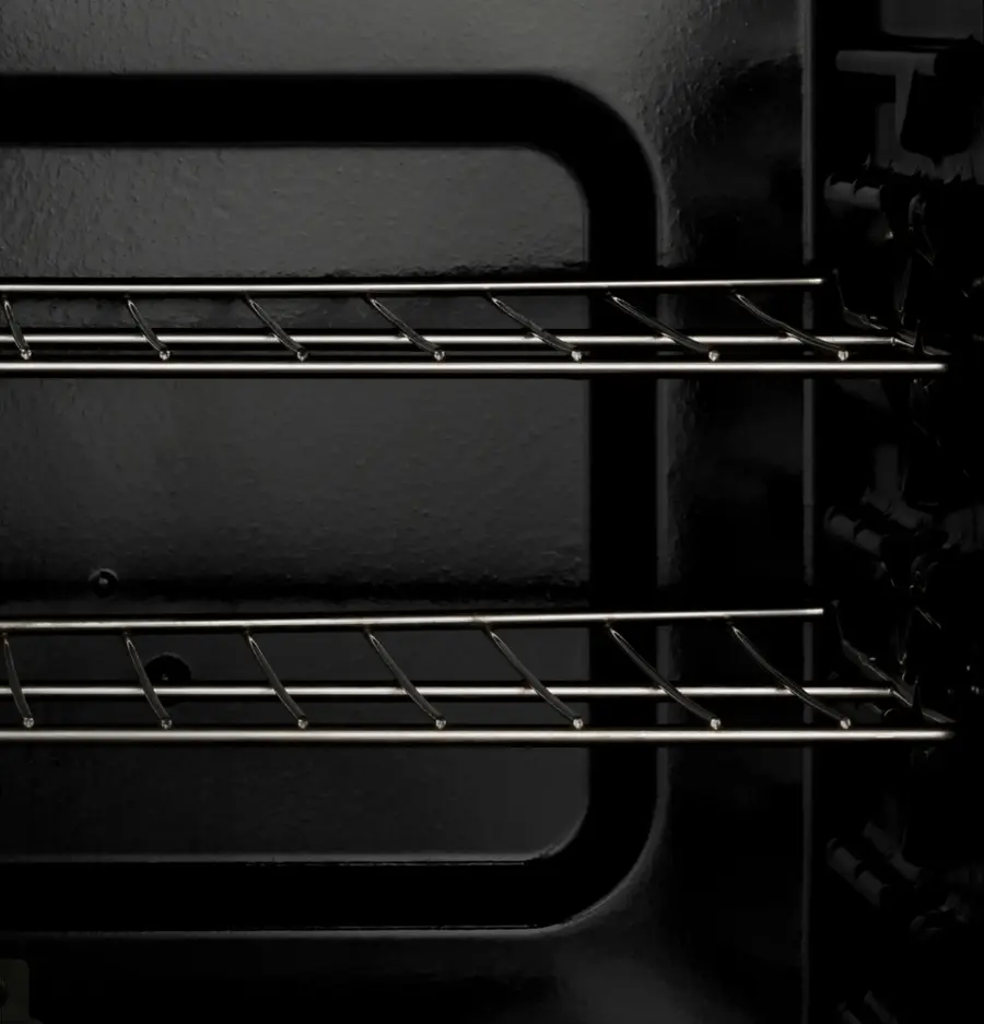 Alt View 19. GE - 5.3 Cu. Ft. Freestanding Electric Range with Self-Clean and Steam Cleaning Option and Crisp Mode - Stainless Steel/Black.
