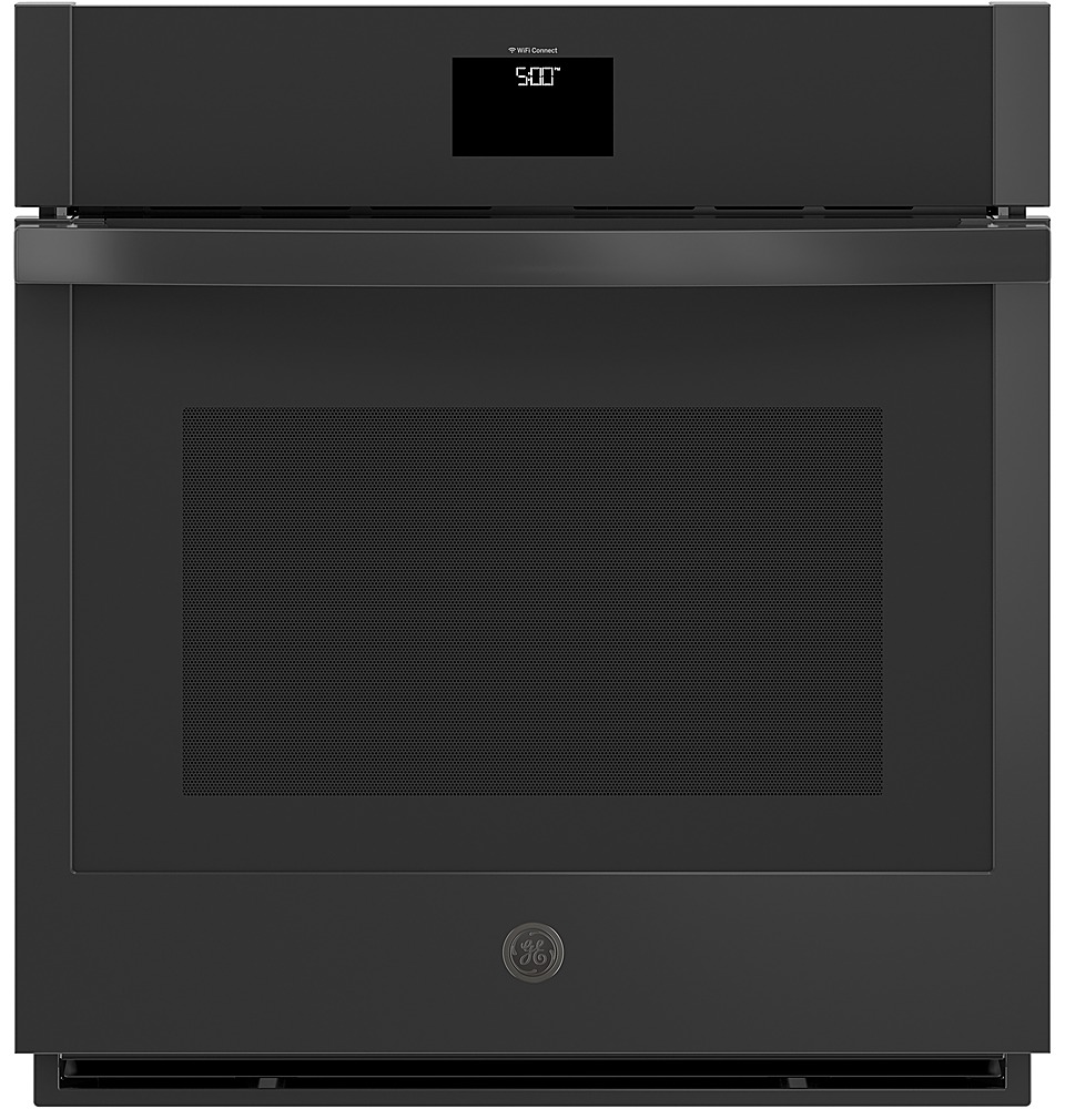 GE - 27" Built-In Single Electric Convection Wall Oven with No Preheat Air Fry - Black