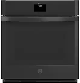 GE - 27" Built-In Single Electric Convection Wall Oven with No Preheat Air Fry - Black