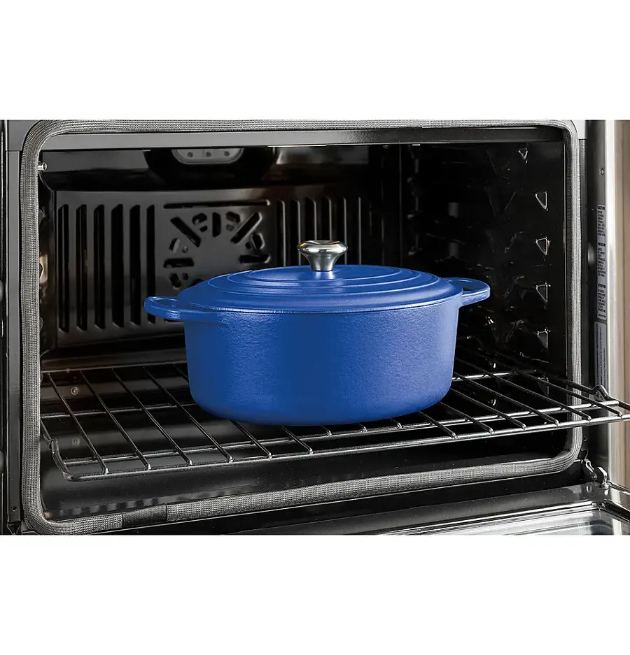 Alt View 19. GE - 27" Built-In Single Electric Convection Wall Oven with No Preheat Air Fry - Black.