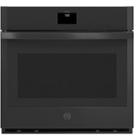GE - 30" Built-In Single Electric Convection Wall Oven with No Preheat Air Fry - Black - Front_Zoom