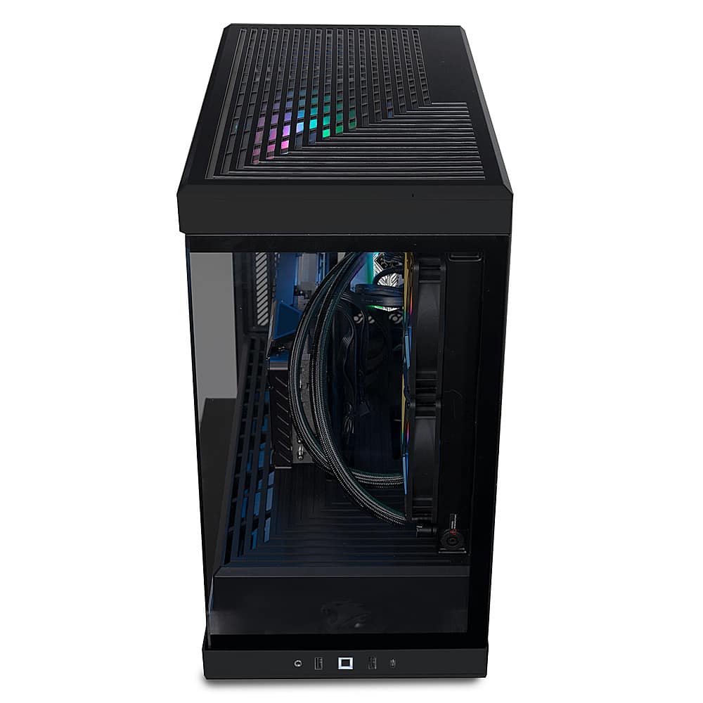 Alt View 4. iBUYPOWER - Y40 Gaming Desktop - Intel Core i9-14900KF - 32GB Memory - NVIDIA GeForce RTX 4070 Ti Super 16GB - 2TB NVMe - Black.