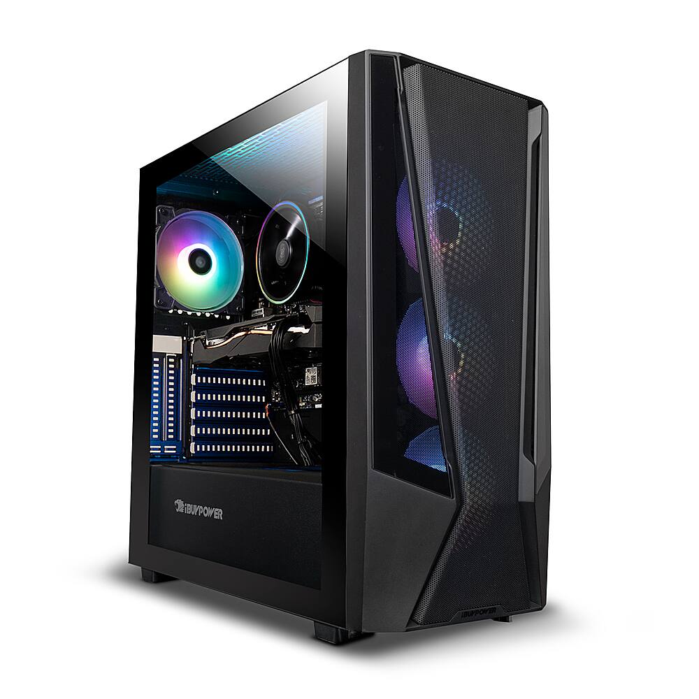 Angle. iBUYPOWER - Trace 7 Mesh Gaming Desktop - AMD Ryzen 7 5700 - 16GB DDR4 RGB Memory - GeForce RTX 4060 8GB - 1TB NVMe - Black.