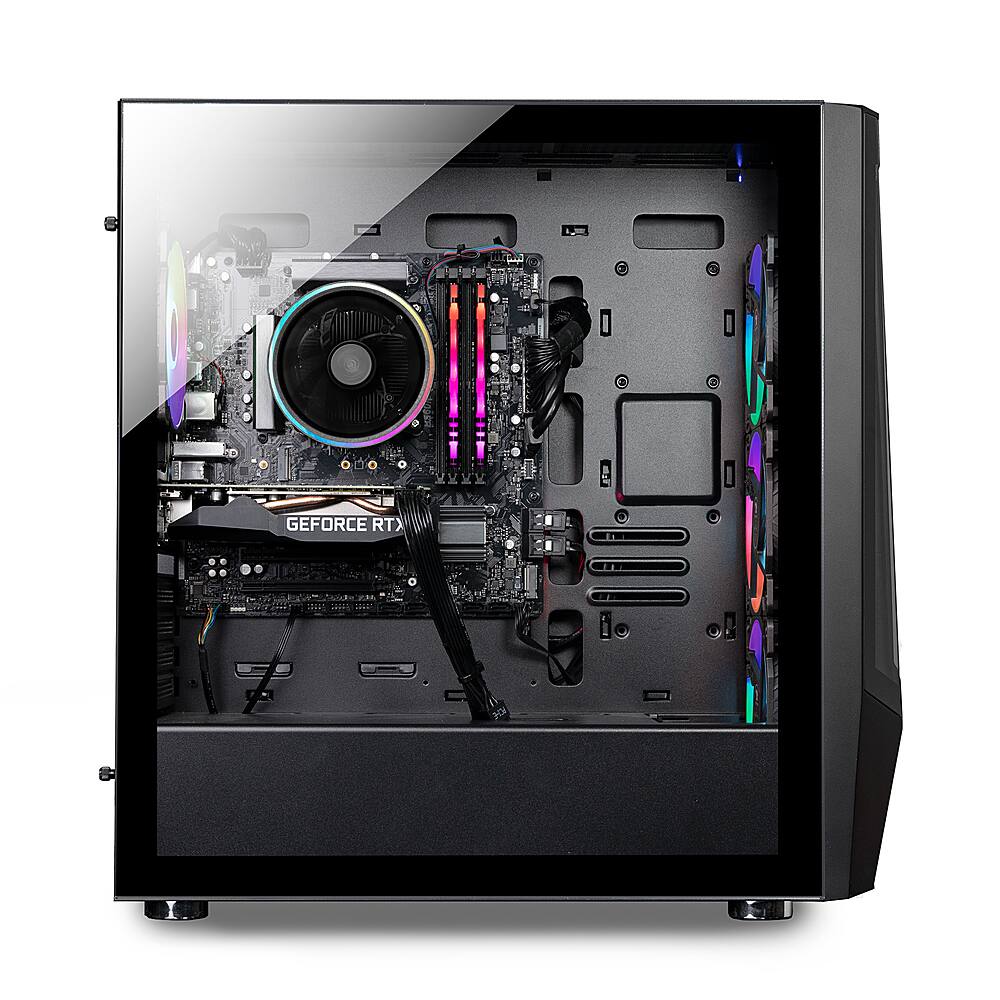 Back. iBUYPOWER - Trace 7 Mesh Gaming Desktop - AMD Ryzen 7 5700 - 16GB DDR4 RGB Memory - GeForce RTX 4060 8GB - 1TB NVMe - Black.