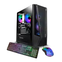 iBUYPOWER - Trace 7 Mesh Gaming Desktop - Intel Core i7 14700F -32GB DDR5 RGB Memory -GeForce RTX 4060 Ti 8GB -1TB NVMe SSD - Black - Front_Zoom