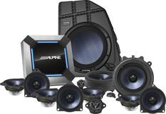 Front. Alpine - 13-Speaker Complete Sound System Upgrade for 2022-2023 Tesla Model Y - Black.