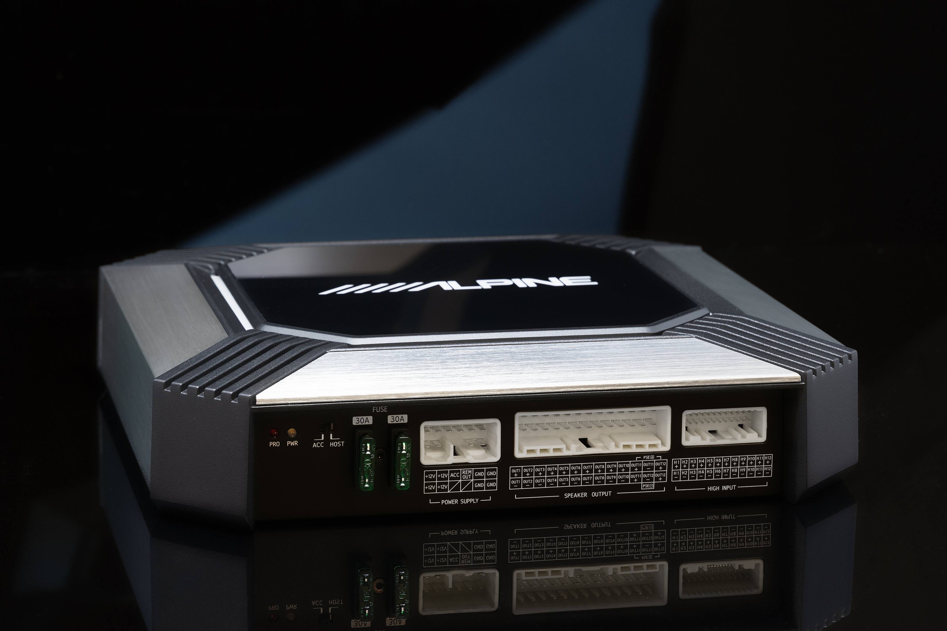 Left. Alpine - 11-Speaker Complete Sound System Upgrade for 2022-Up Tesla Model 3 - Black.