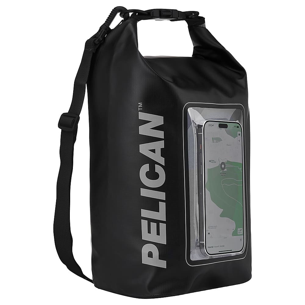 Pelican - Waterproof Phone Dry Bag 5L for Most Cell Phones - Stealth Black - Front_Zoom