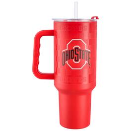 Logo Brands - Ohio State Buckeyes 40oz. Checkered Stainless Steel Tumbler - Multicolor