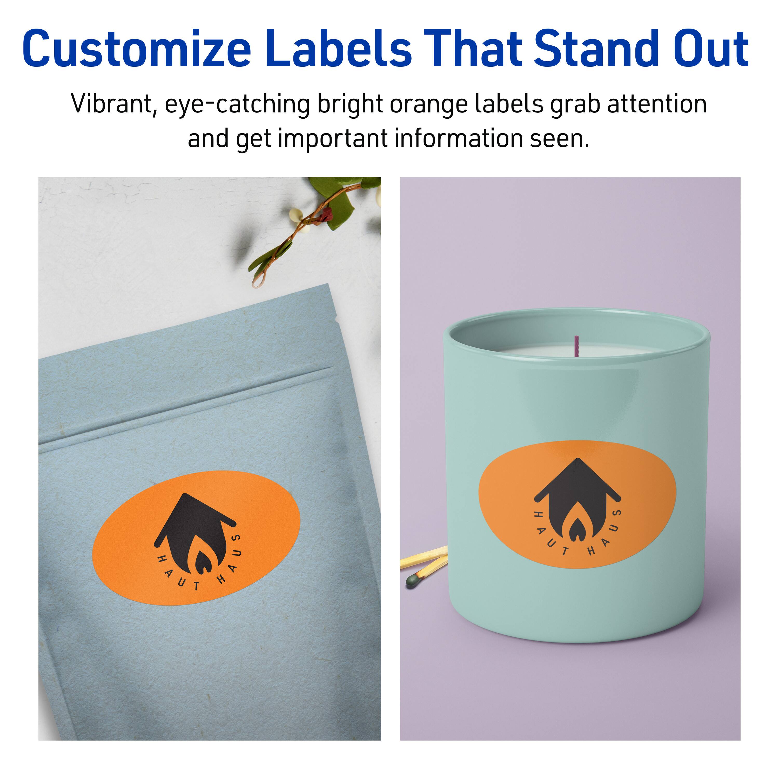 Customize Labels That Stand Out

Vibrant, eye-catching bright orange labels grab attention and get important information seen.

HAUT HAUS HAUT HAUS
