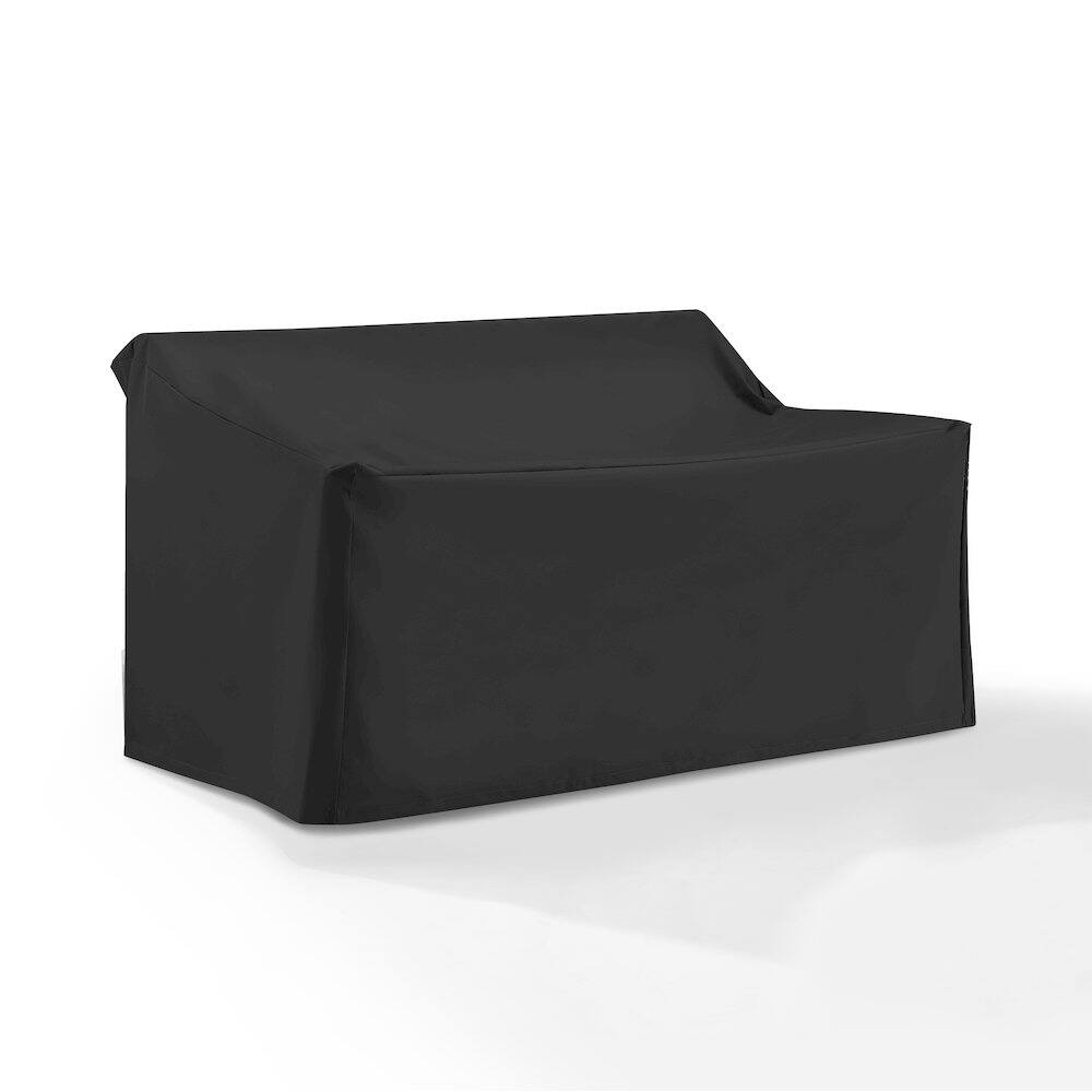 Angle. Crosley Furniture - Outdoor Loveseat Furniture Cover - Black.