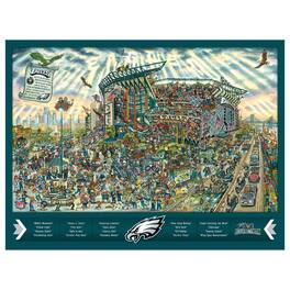 YouTheFan - Philadelphia Eagles 500-Piece Joe Journeyman Puzzle - Multicolor