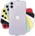 Front Zoom. Apple - Geek Squad Certified Refurbished iPhone 11 64GB - Purple (Verizon).