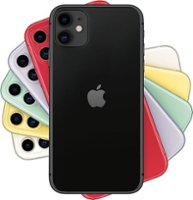 Apple - Geek Squad Certified Refurbished iPhone 11 64GB - Black (Verizon) - Front_Zoom