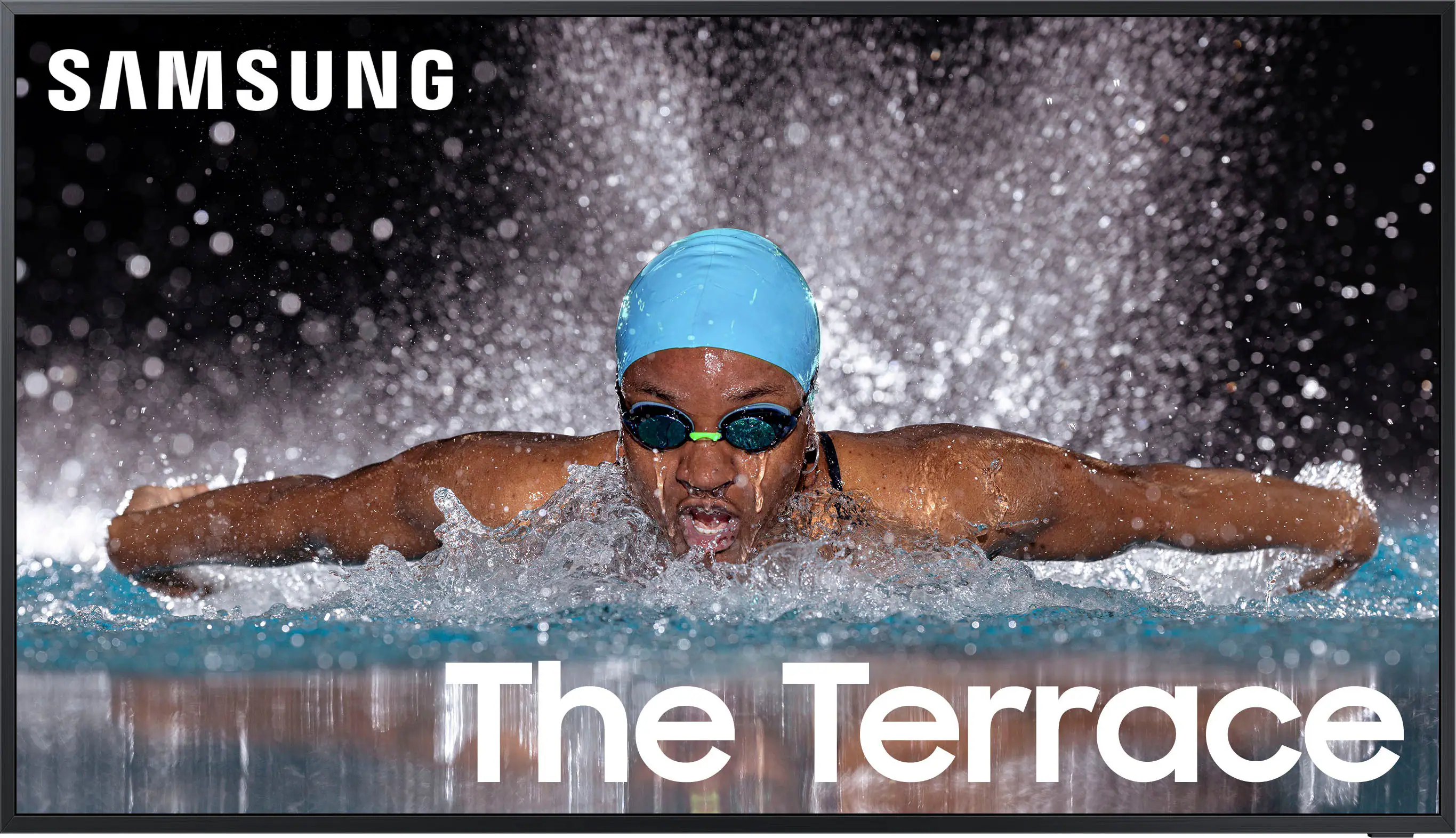 Front. Samsung - 85” Class LST7C The Terrace Partial Sun Neo QLED 4K - TITAN BLACK.