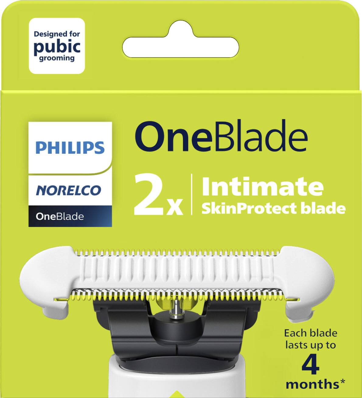 Alt View 11. Philips Norelco - Philips Norelco OneBlade Intimate Replacement Blade 2 pack - White, Silver.