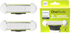 Philips Norelco - OneBlade Intimate Replacement Blade 2 pack - White, Silver - Angle_Zoom