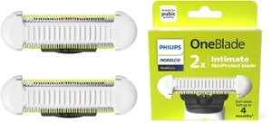 Philips Norelco OneBlade Intimate Replacement Blade 2 pack - White, Silver - Angle_Zoom