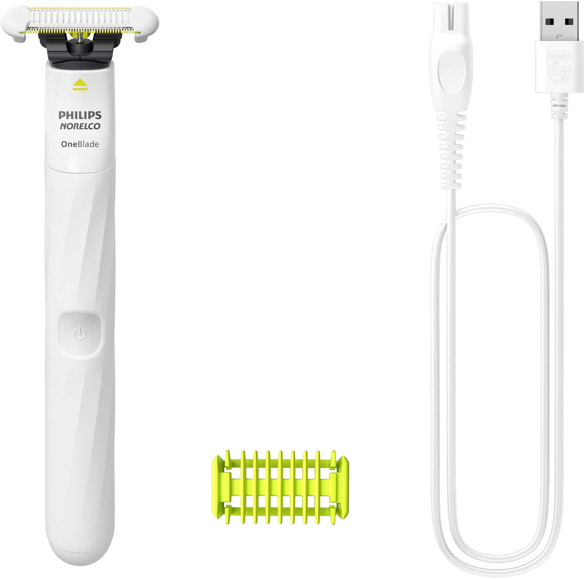 Philips Norelco - OneBlade Intimate Pubic Groomer - White - Angle_Zoom