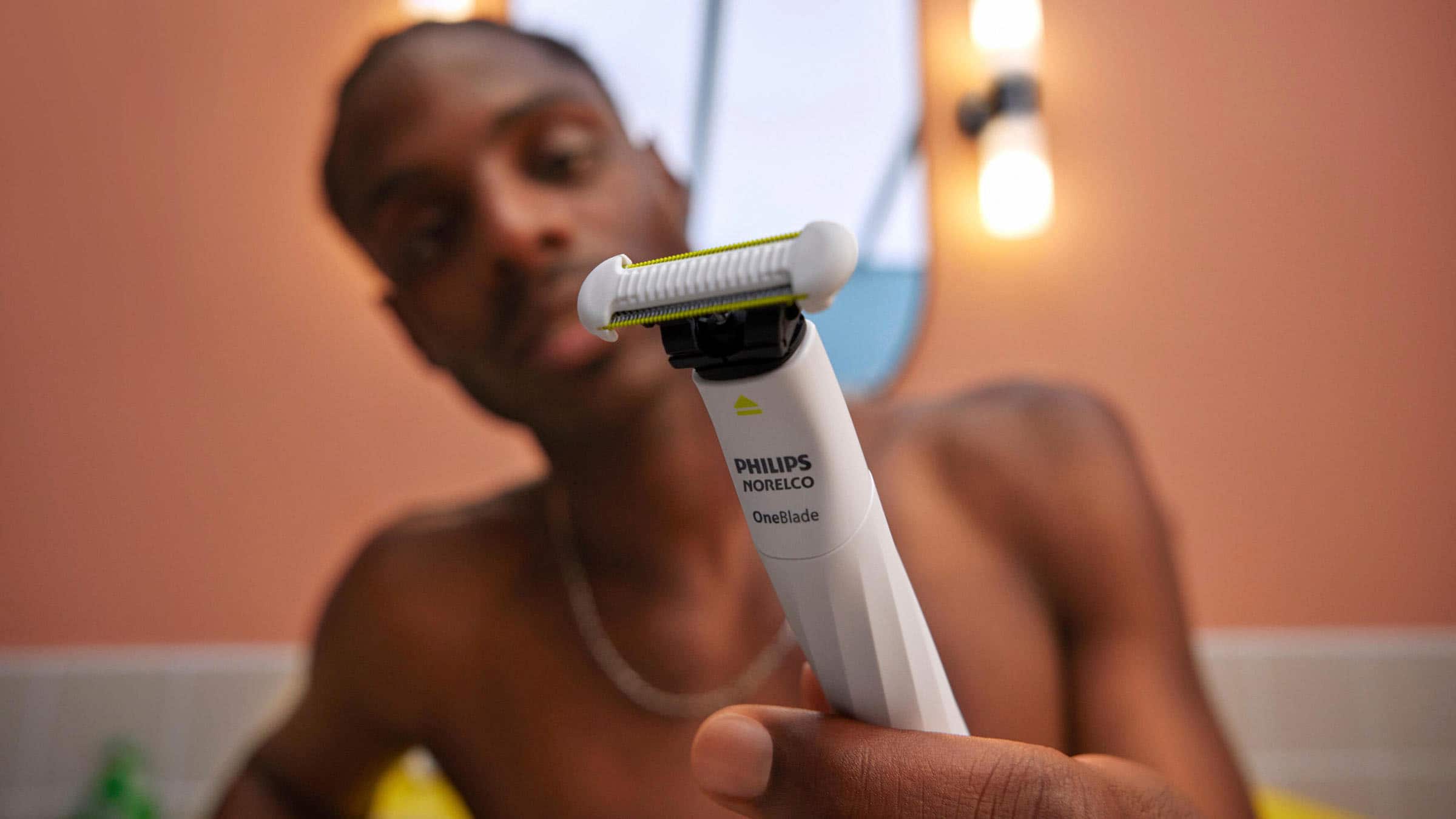 Alt View 20. Philips Norelco - Philips Norelco OneBlade Intimate Pubic Groomer - White.