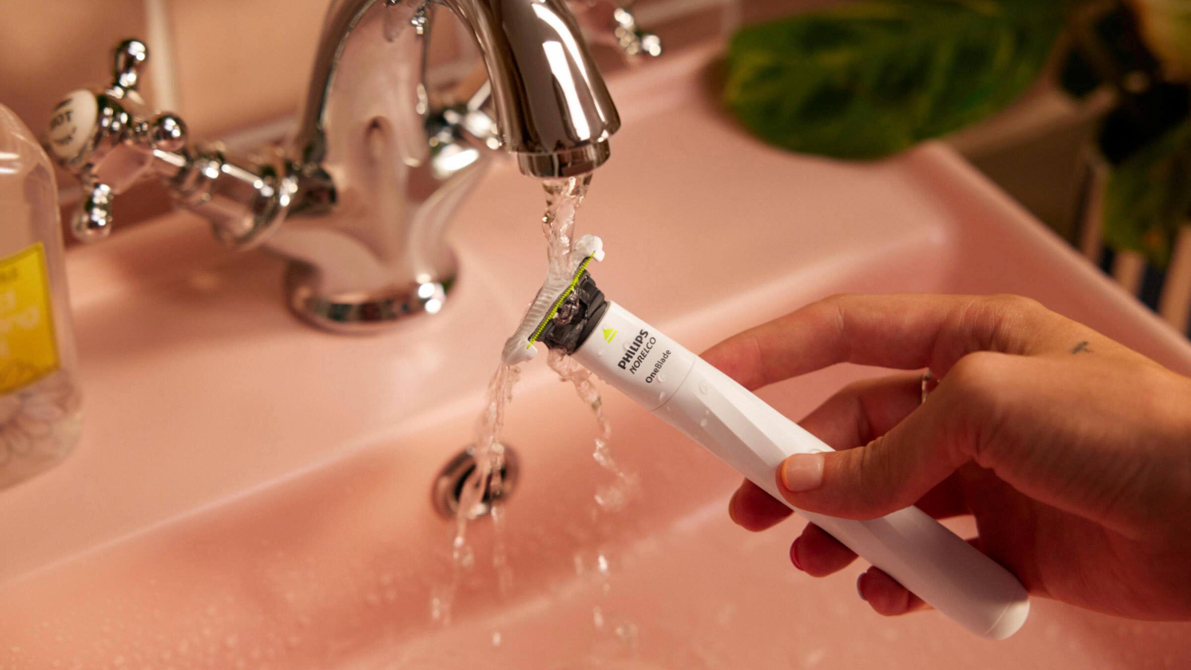 Alt View 22. Philips Norelco - Philips Norelco OneBlade Intimate Pubic Groomer - White.