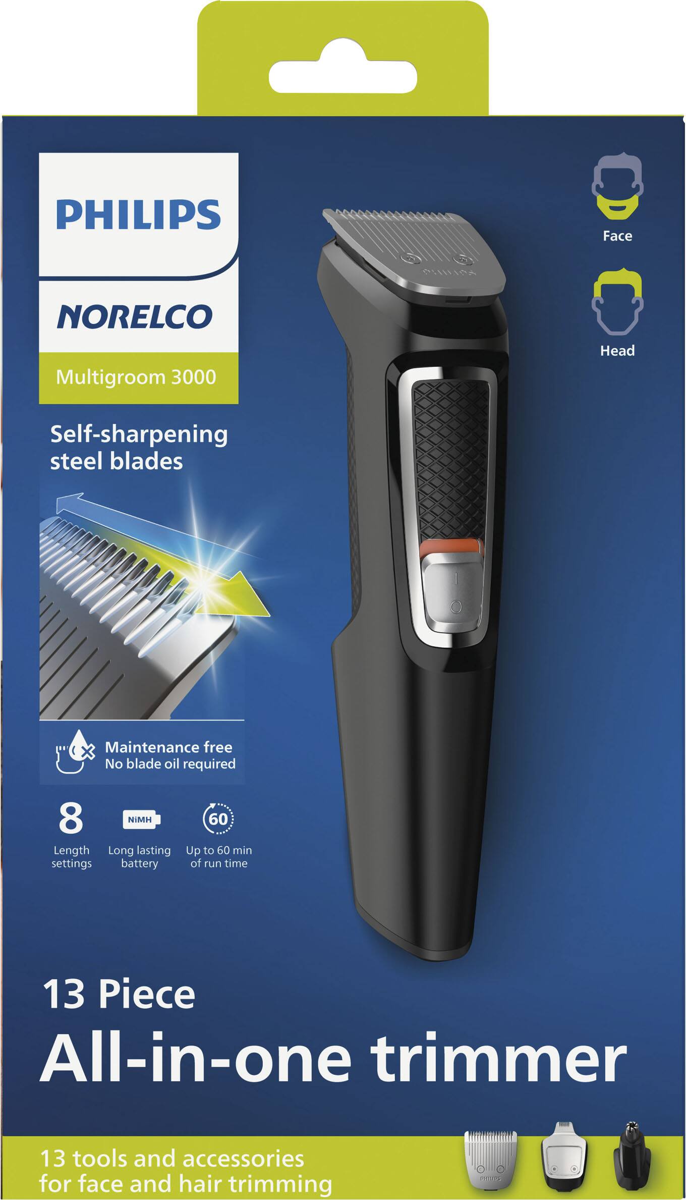 Alt View 30. Philips Norelco - Philips Norelco Multi Groomer Series 3000 - Black.