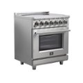 Angle. Forno Appliances - Massimo 4.32 Cu. Ft. Freestanding Electric Range with Steam Cleaning.