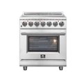 Front. Forno Appliances - Massimo 4.32 Cu. Ft. Freestanding Electric Range with Steam Cleaning.