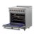 Alt View 2. Forno Appliances - Massimo 4.32 Cu. Ft. Freestanding Electric Range with Steam Cleaning.