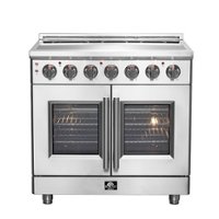 Forno Appliances - Massimo 5.36 Cu. Ft. Freestanding Electric Range with French Doors - Front_Zoom