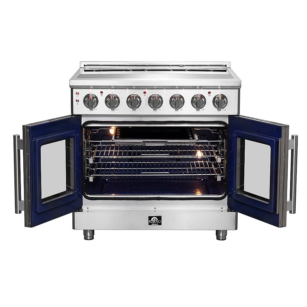 Alt View 1. Forno Appliances - Massimo 5.36 Cu. Ft. Freestanding Electric Range with French Doors.