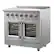 Left. Forno Appliances - Massimo 5.36 Cu. Ft. Freestanding Electric Range with French Doors.