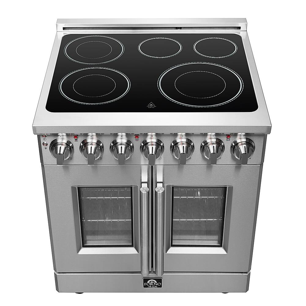 Alt View 12. Forno Appliances - Massimo 4.32 Cu. Ft. Freestanding Electric Range with French Doors.