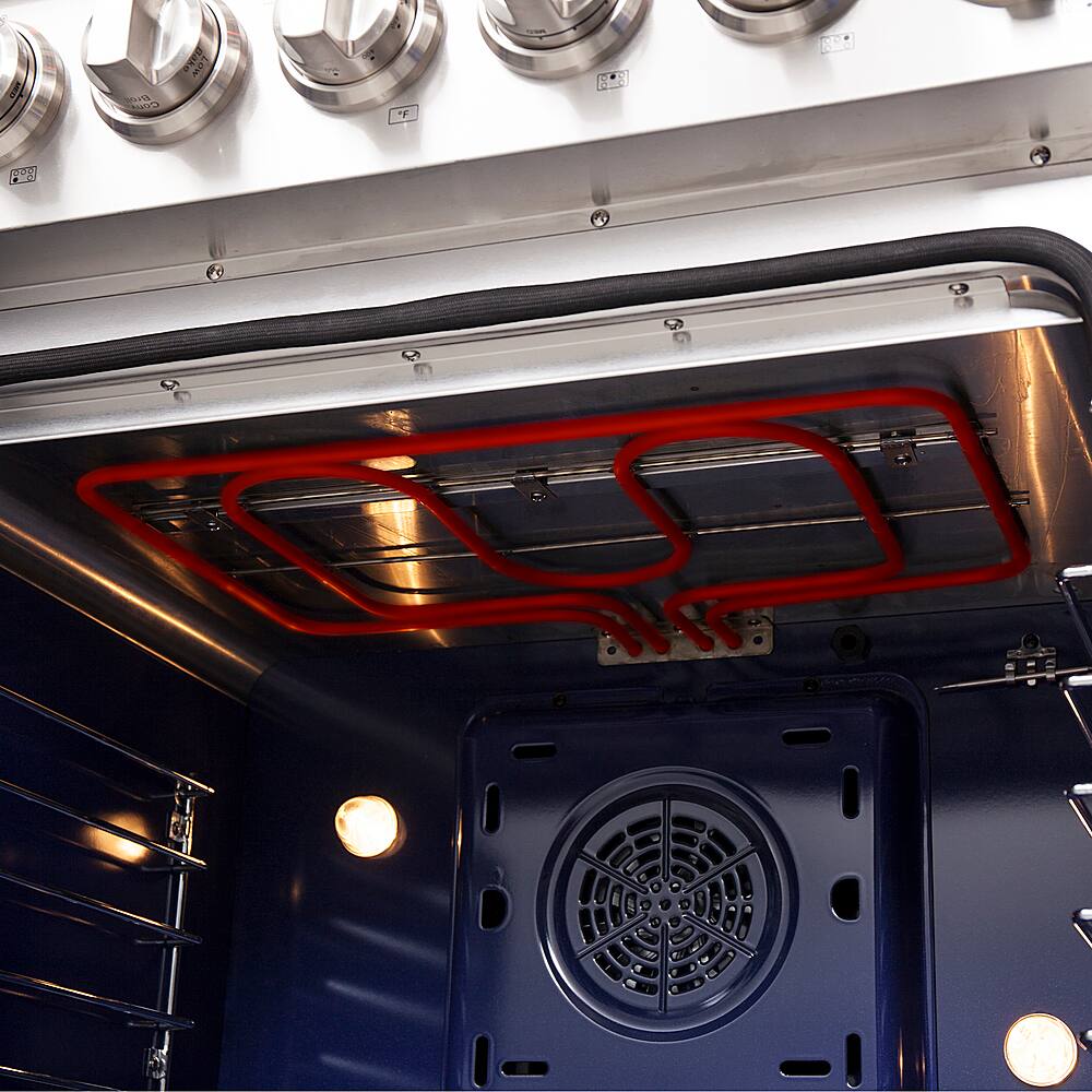 Alt View 17. Forno Appliances - Massimo 4.32 Cu. Ft. Freestanding Electric Range with French Doors.