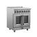 Left. Forno Appliances - Massimo 4.32 Cu. Ft. Freestanding Electric Range with French Doors - Stainless steel.