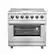 Front. Forno Appliances - Massimo 5.36 Cu. Ft. Freestanding Electric Range with Steam Cleaning and Chef Door.