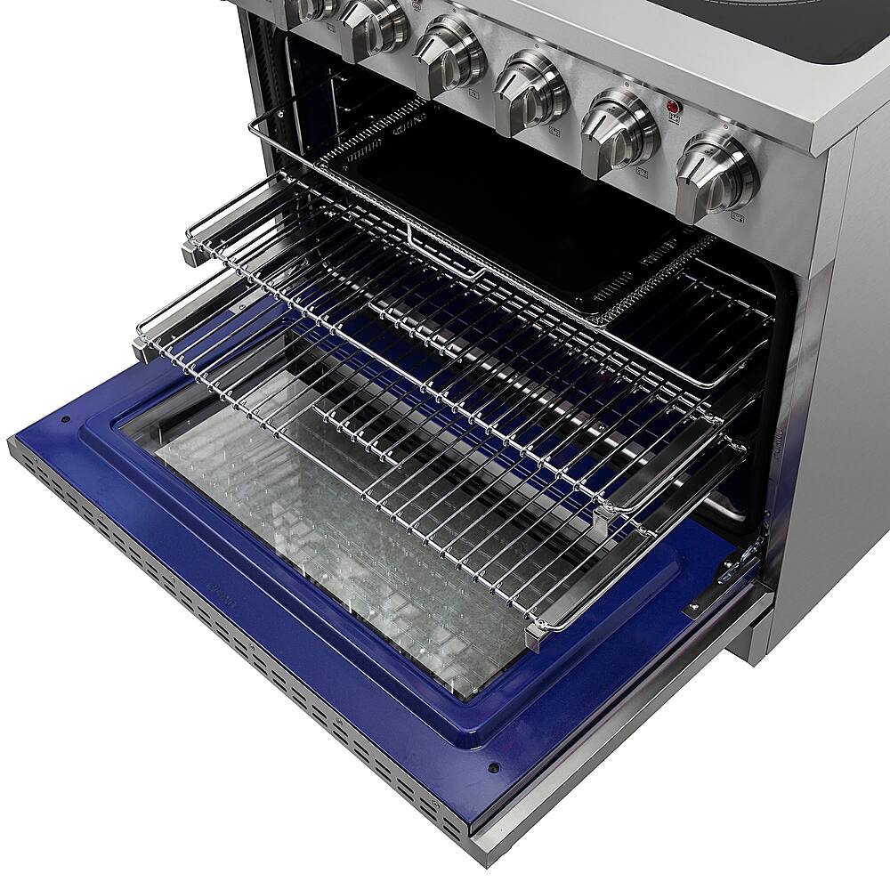 Alt View 15. Forno Appliances - Massimo 5.36 Cu. Ft. Freestanding Electric Range with Steam Cleaning and Chef Door.