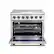 Alt View 1. Forno Appliances - Massimo 5.36 Cu. Ft. Freestanding Electric Range with Steam Cleaning and Chef Door.