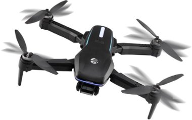 Vivitar - Sky Hawk 4K Drone with Built-in Wifi - Black - Front_Zoom