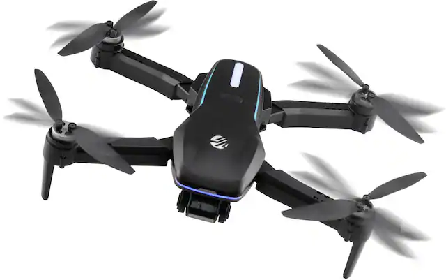 Front. Vivitar - Sky Hawk 4K Drone with Built-in Wifi - Black.