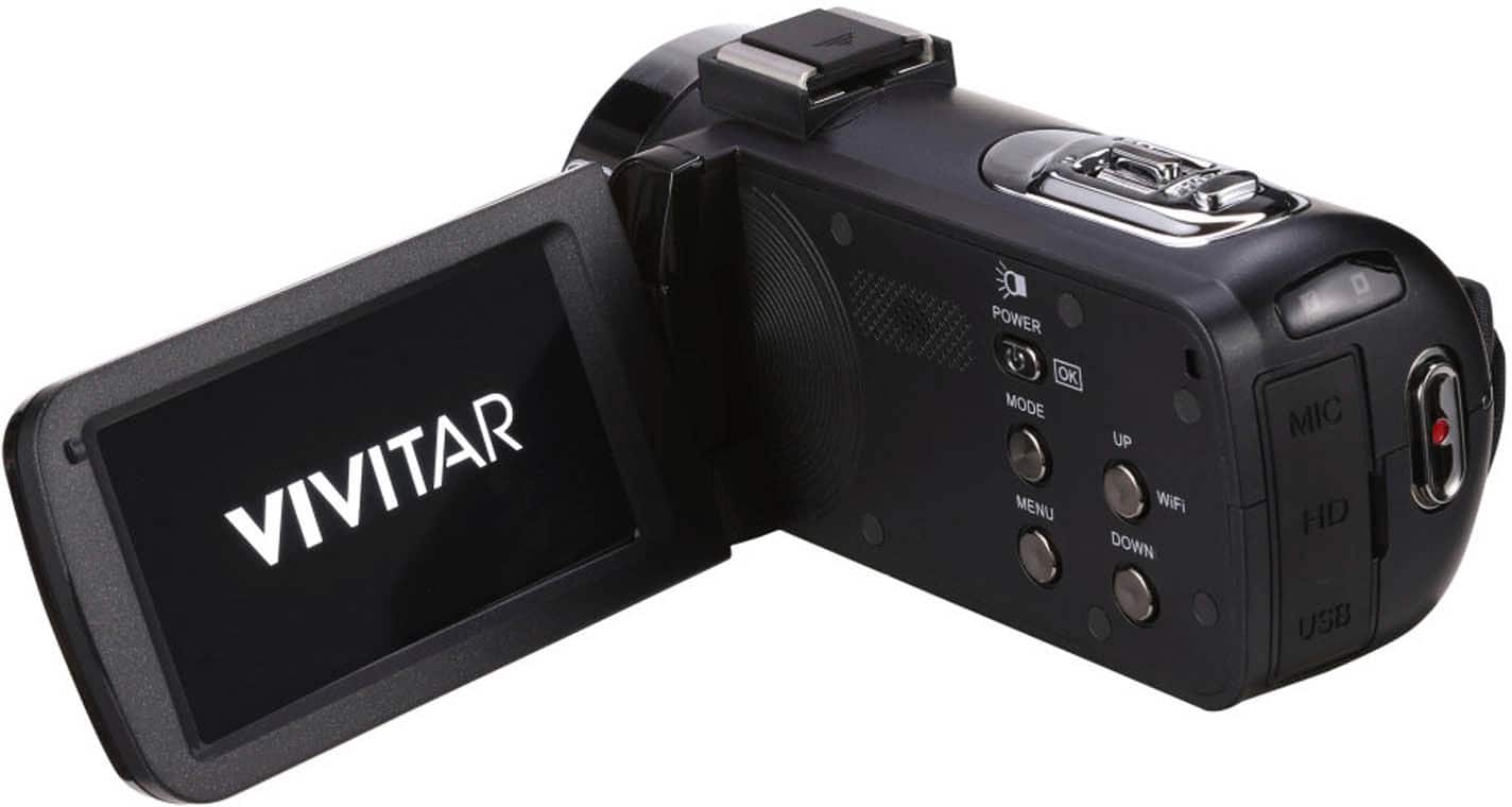 Back. Vivitar - Vivitar 8K Digital Camcorder - Black.
