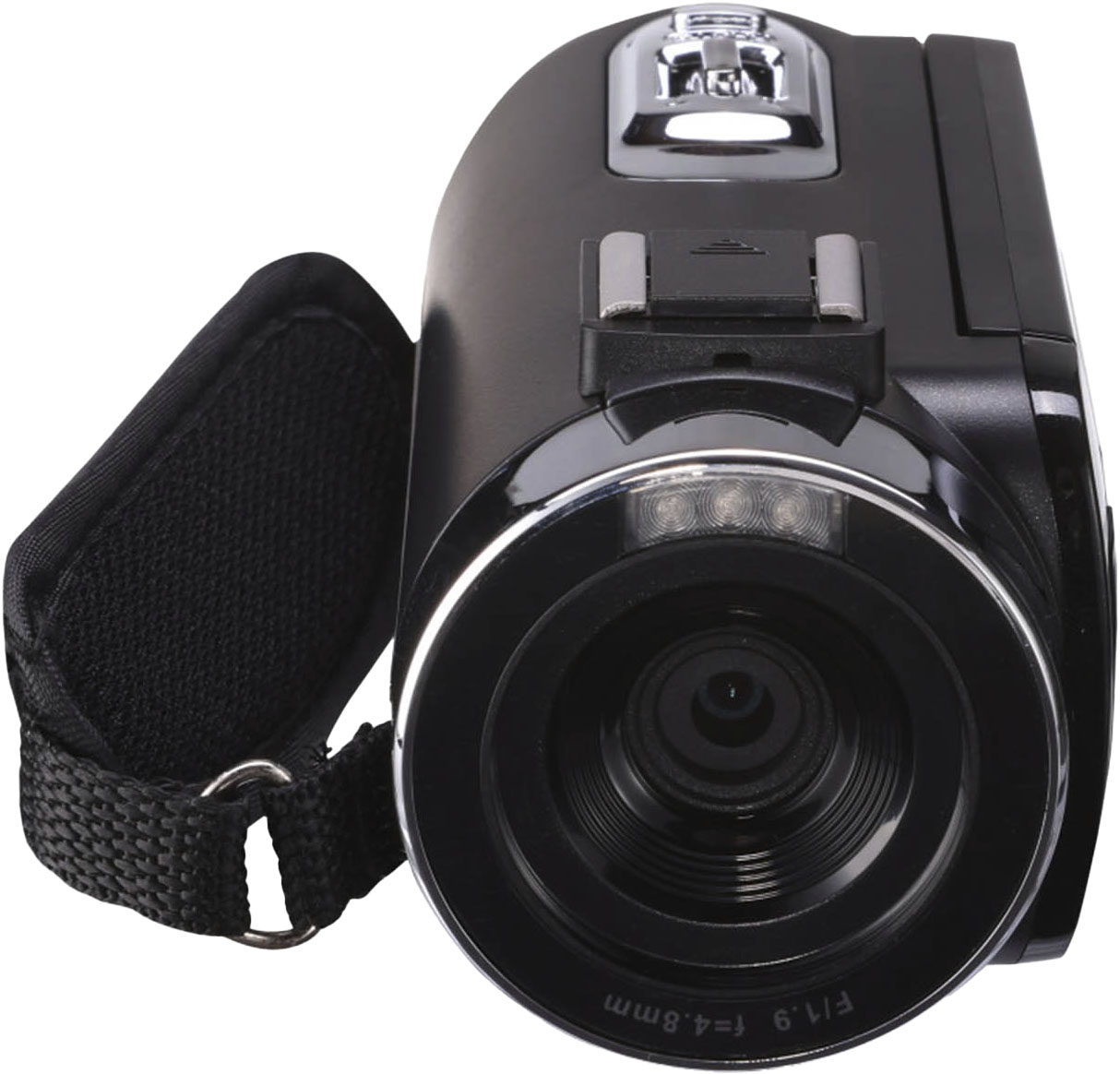 Left View: Vivitar 8K Digital Camcorder - Black