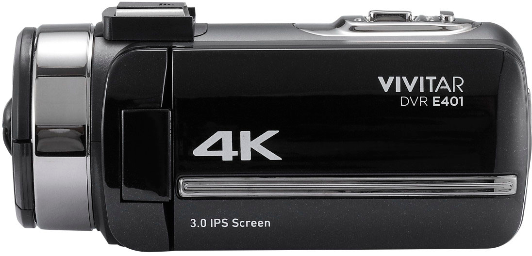 Back View: Vivitar 4K Digital camcorder - Black
