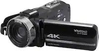 Vivitar - 4K Digital camcorder - Black - Angle_Zoom