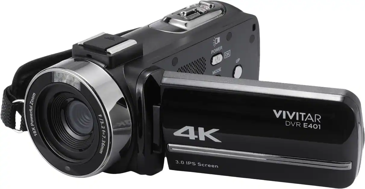 Angle. Vivitar - Vivitar 4K Digital camcorder - Black.