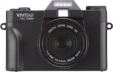 Front. Vivitar - VECXX101 4K Digital Camera - Black.